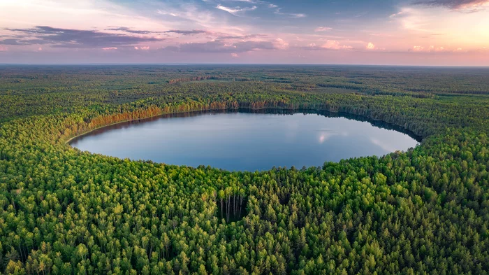 Lake Nujjar - My, Sunset, Hike, Clouds, Lake, The photo, Forest, Mari El