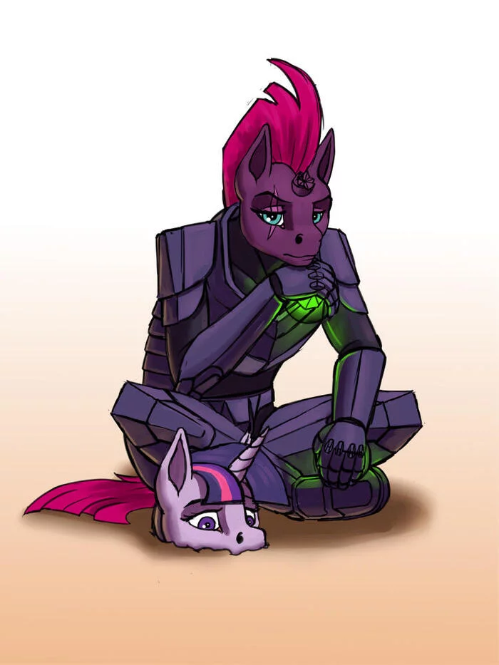 Tempest Vaas - My little pony, Twilight sparkle, Tempest shadow, Wwredgrave, Anthro, Far cry 3, MLP crossover