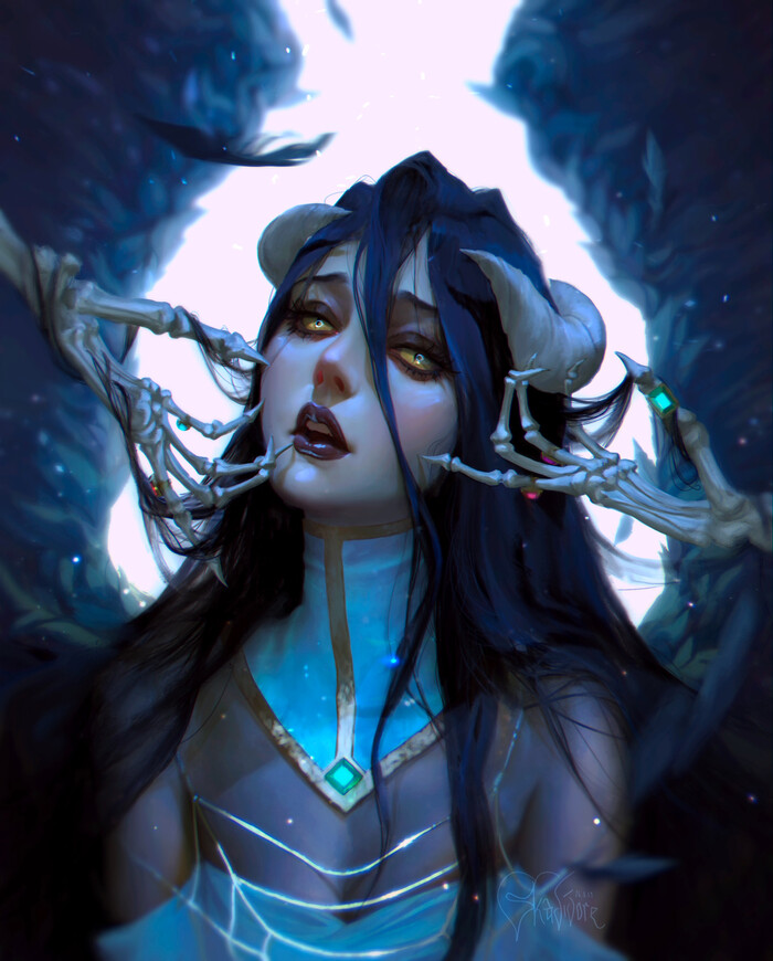 Albedo , ArtStation, , Overlord, Albedo (Overlord), Anime Art