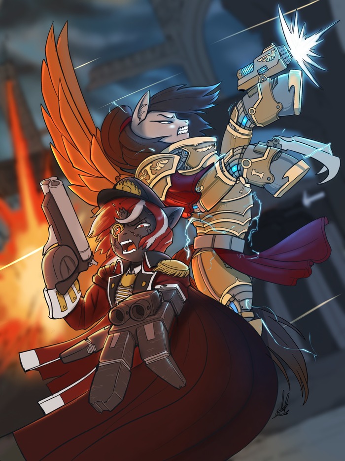    My Little Pony, Ponyart, Original Character, Warhammer 40k, MLP Crossover
