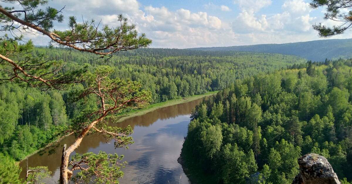 Излучина реки Урал у горы Верблюжка