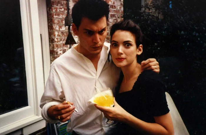 Johnny and Winona - Johnny Depp, Winona Ryder, The photo, Old photo, 90th, Actors and actresses, Celebrities