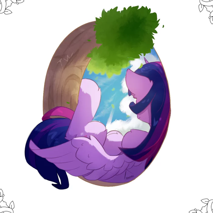 Deep sleep - My little pony, PonyArt, Twilight sparkle, Glazirka