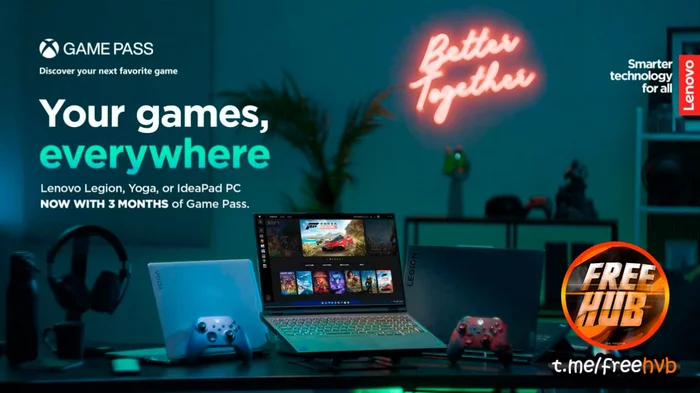 Xbox Game Pass PC for 3 months from Lenovo - Freebie, Promo code, Is free, Distribution, Stock, Xbox, Games, Computer games, Computer, Xbox Game Pass, Lenovo, Presents, Services, Subscription