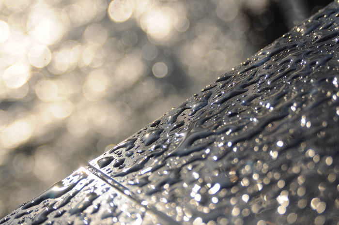 Утром у фонтана