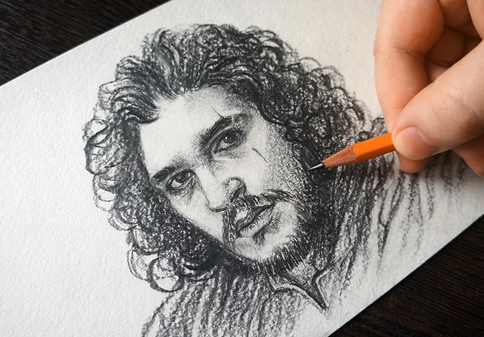 Finishing touches - My, Creation, Painting, Drawing, Portrait, Pencil drawing, Graphics, Game of Thrones, Art, Video, Youtube