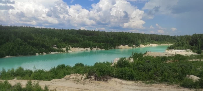 Kaolin quarry or Ural Bali - My, The photo, Mobile photography, Chelyabinsk, Kyshtym, Travels, Nature, Russia