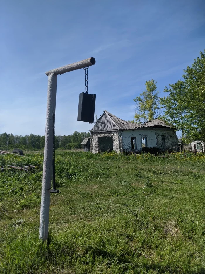 Fire alarm - My, Mobile photography, Village, Fire safety, Abandoned, Bell