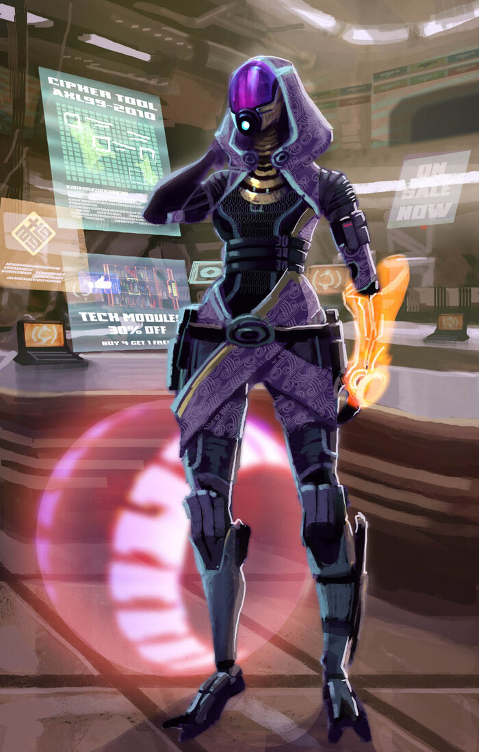 Tali - Shopping for Chikktika Mass Effect, Tali Zorah, 