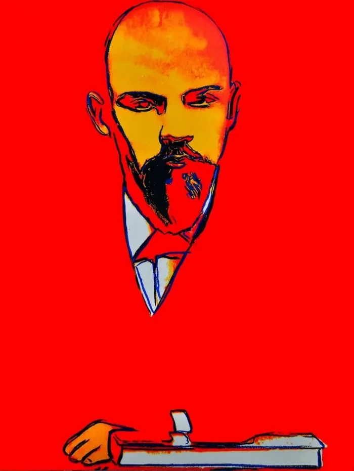 Red Lenin and Black Lenin pop art icons - My, Art, Painting, Painting, Artist, Modern Art, Andy Warhol, Lenin, Pop Art, Art history, Longpost