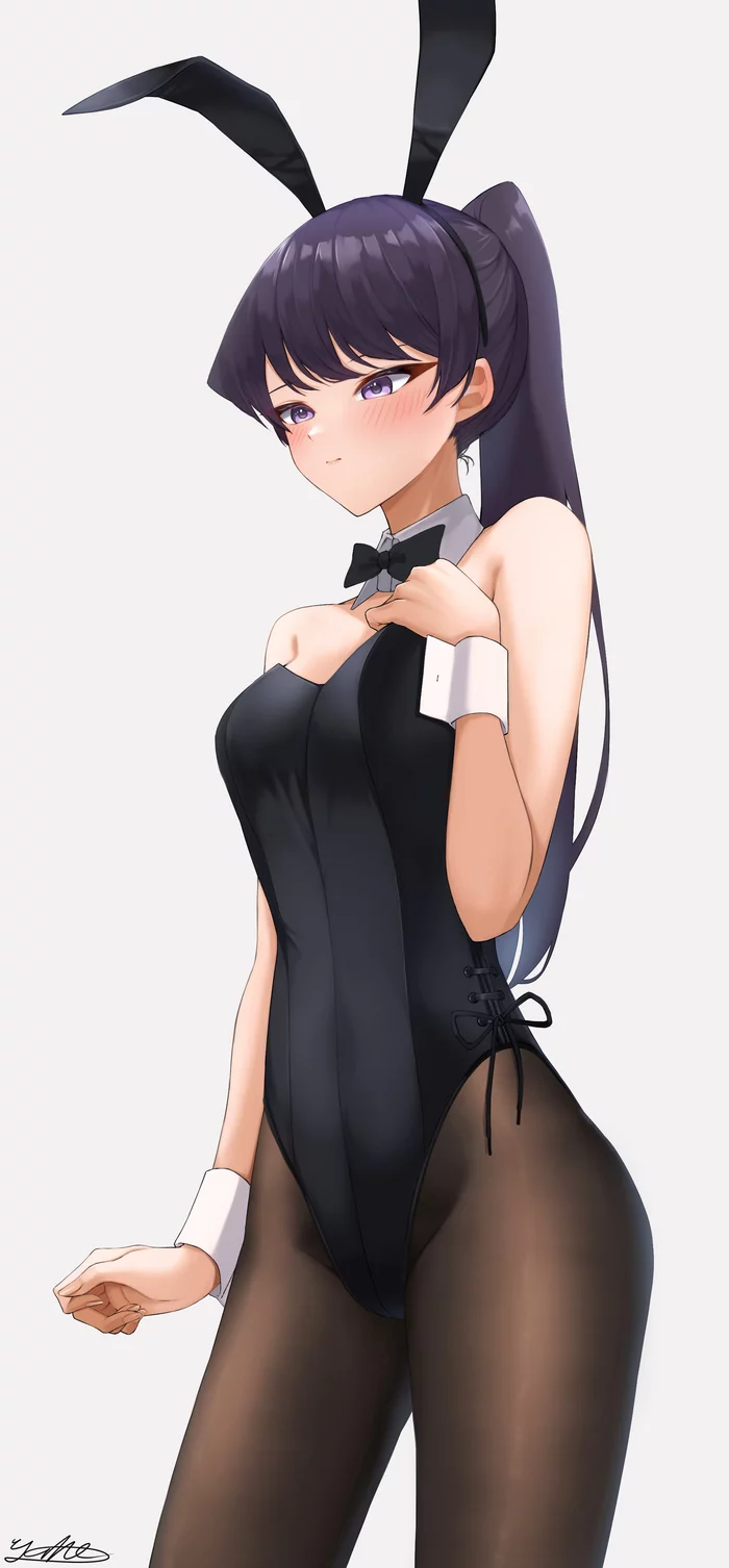 Кролик Коми-сан - Аниме, Anime Art, Komi-San wa Comyushou desu, Shouko Komi, Bunnysuit, Длиннопост