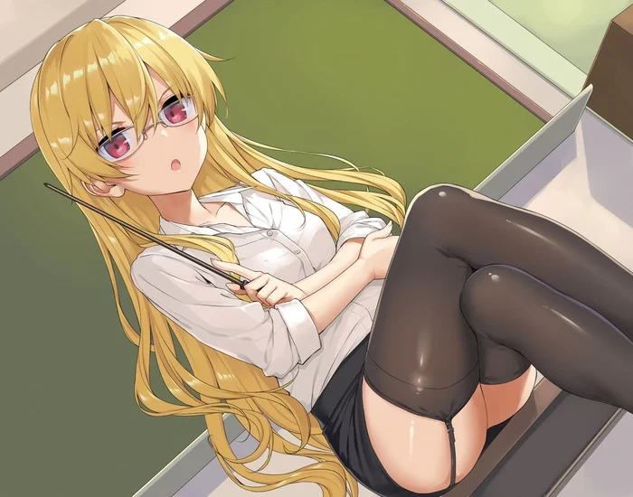 Sweet teacher - Anime, Anime art, Girls, Original character