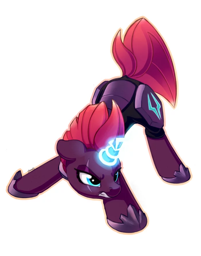 Буря готовится к атаке - My Little Pony, Арт, Tempest Shadow, Bobdude0