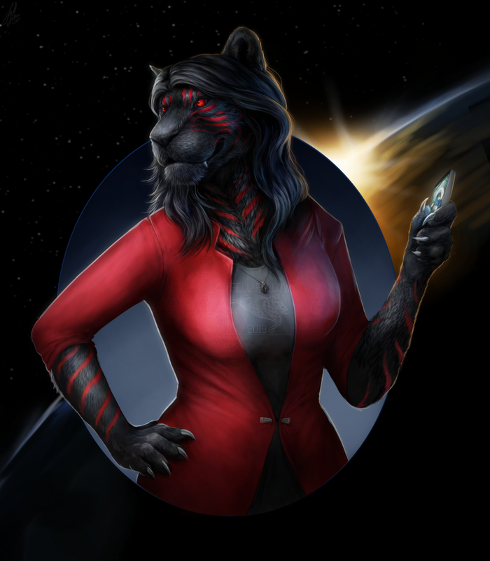 Among the Stars [ 2019 ] , Furry Art, Furry Tiger, Fellfallow