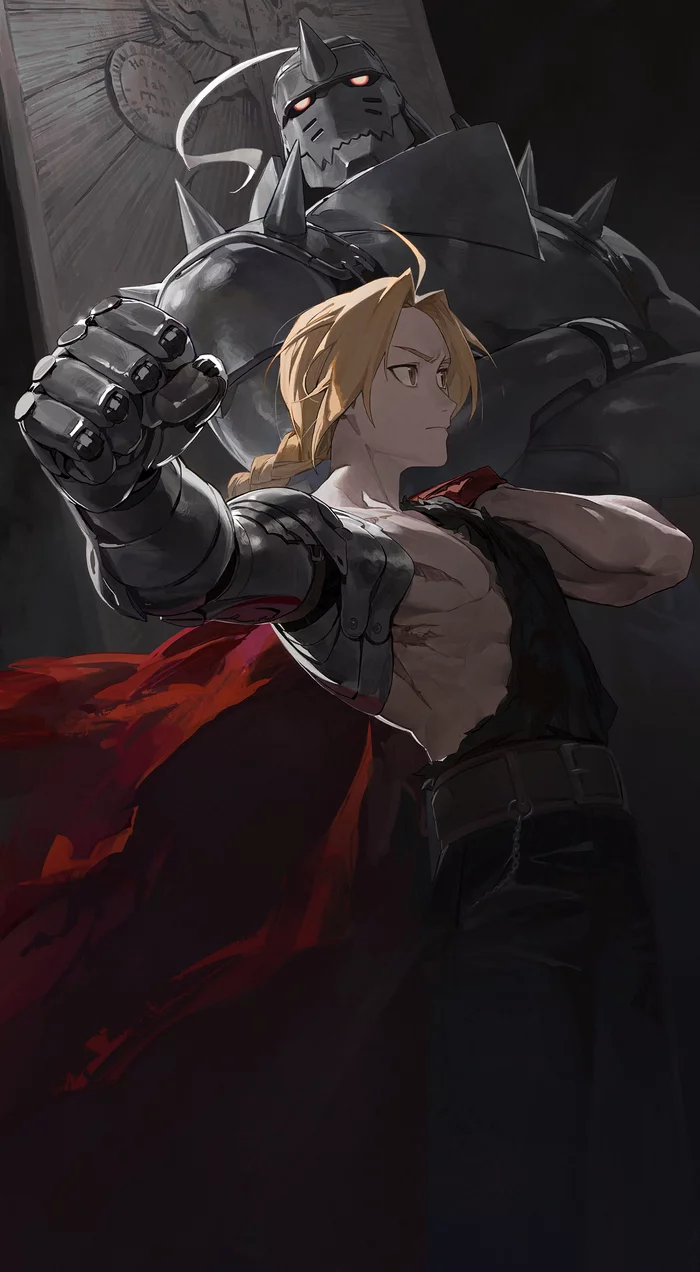 Elric brothers - Fullmetal alchemist, Edward elric, Alphonse elric, Anime art, Anime