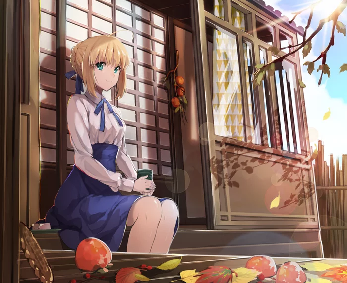 Glutton Saber - Anime, Anime art, Saber, Artoria pendragon, Fate, Fate-stay night