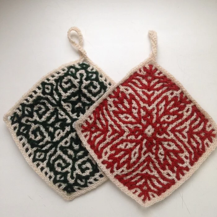 Potholders - My, Needlework without process, Crochet, Fillet knitting, Longpost