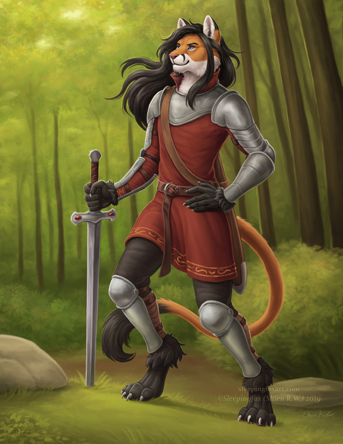 female anthro lion