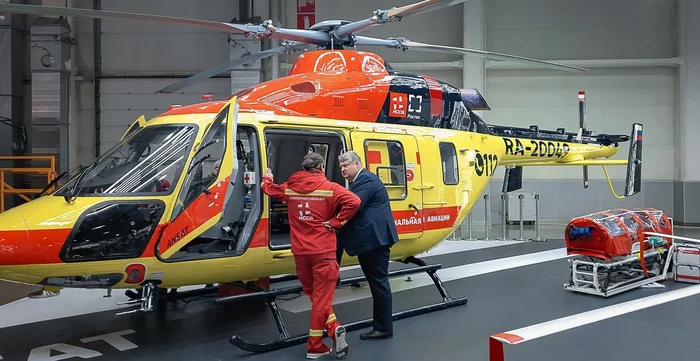 The air ambulance helped 281 infants, 687 children. - news, Russia, Air ambulance, Positive, Helicopter, Aviation, Ansat, Mi-8