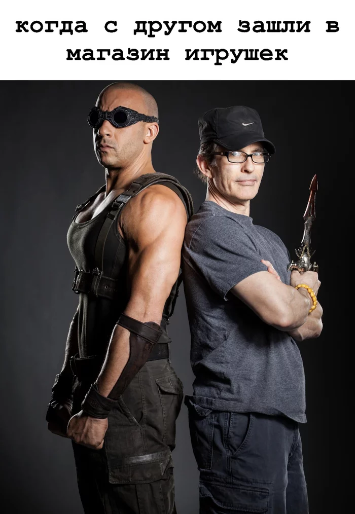 Photoshoot - My, Picture with text, Friends, Vin Diesel, Riddick, PHOTOSESSION, Humor, Actors and actresses