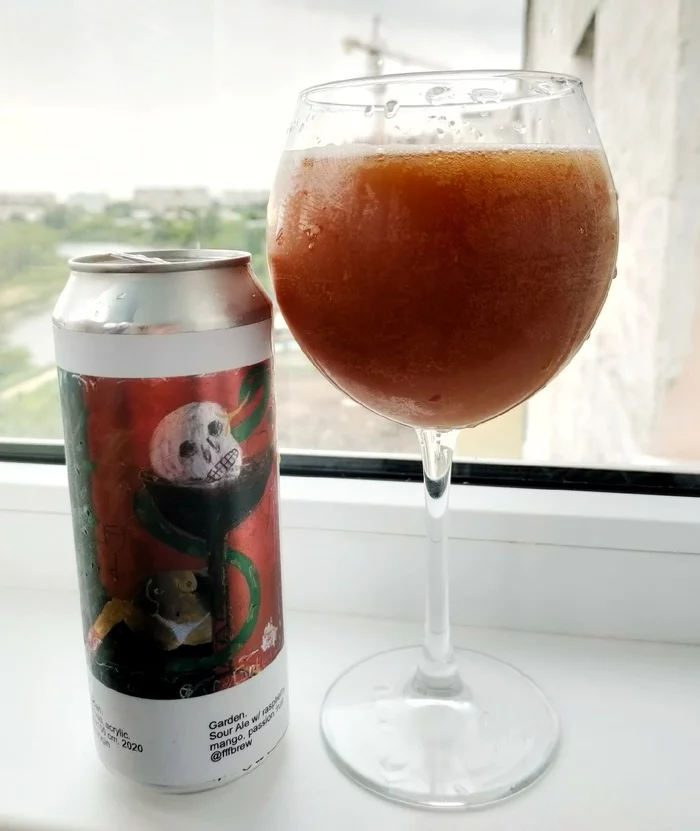 “Hellish” Garden - My, Beer, Alcohol, Craft, Overview, Review, Alcoholism, Alcoholics, Opinion, Addiction, Mango, Passion fruit, Raspberries, Longpost