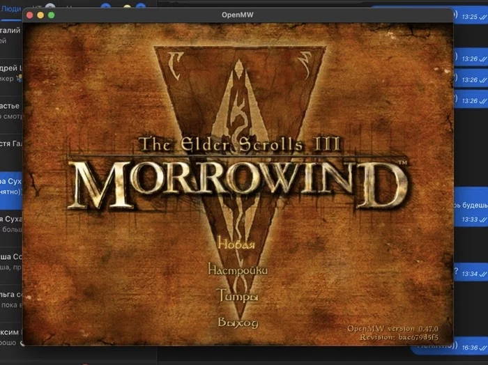 Вернул свой 2002й - Моё, The Elder Scrolls, The Elder Scrolls III: Morrowind, Ностальгия, Детство, Mac Os