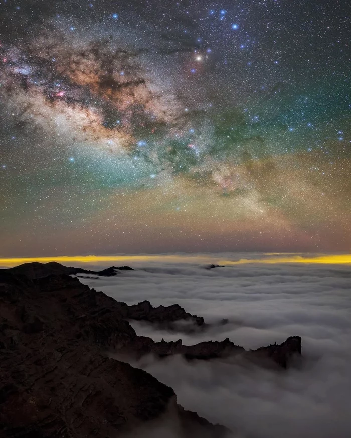 Milky Way - Milky Way, Astrophoto, Landscape, Starry sky, Stars, Clouds