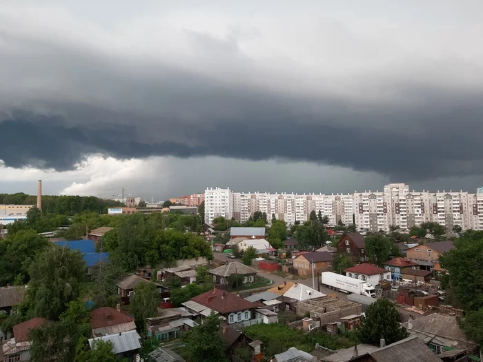 Thunderstorm - My, Krasnoyarsk, Thunderstorm, The clouds, Mobile photography