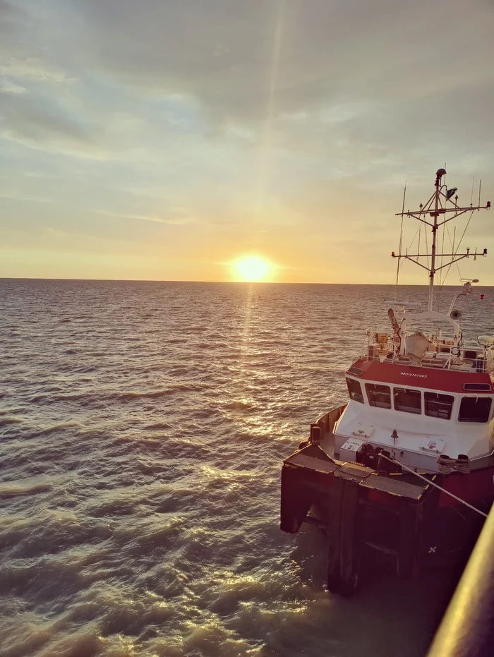 Morning on the Caspian - My, Caspian Sea, Tow, Mobile photography, Morning