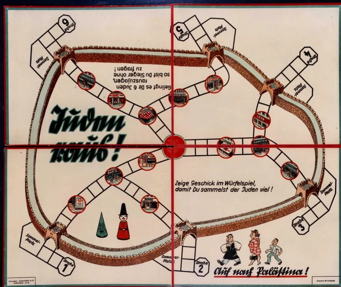 Jews out!, a board game from the time of Nazi Germany, 1936 - Story, Germany, Nazism, Jews, Board games