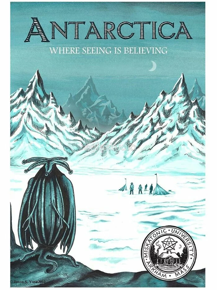 Ridges of Madness - Howard Phillips Lovecraft, Art, Ridges of Madness, Antarctica