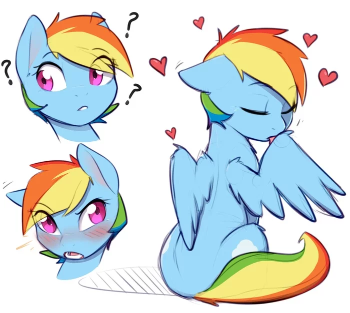 - Do Pegasi take care of their wings? - My little pony, PonyArt, Rainbow dash, CaptainPudgeMuffin