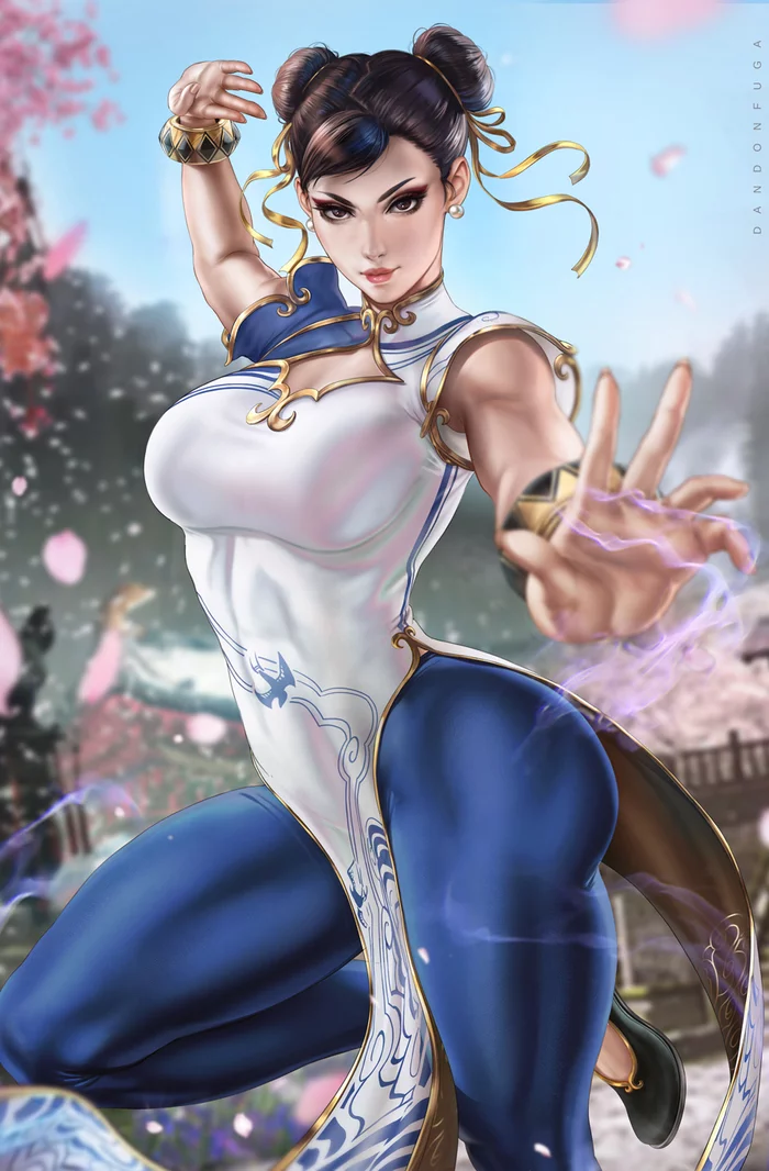 Ready for a fight - Drawing, Games, Street fighter, Chun-Li, Girls, Strong girl, Dandonfuga, Art