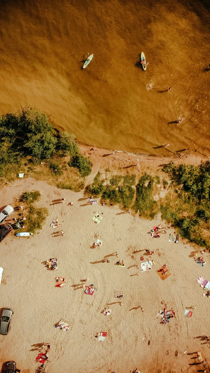 Nile colored water - My, Lake, Water, Brown, SUPsurfing, Dji, DJI mini 2, Water transport, Jet ski, Airbrushing, Aerial photography, Longpost, View from above