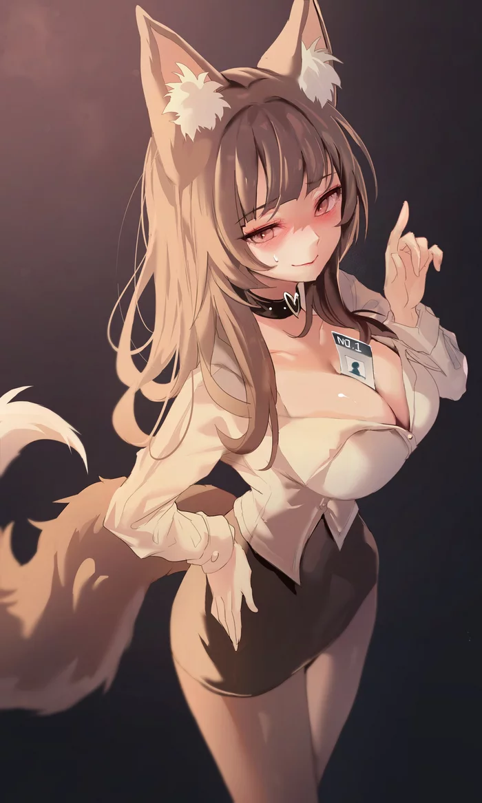 Kitsune - Anime art, Anime, Original character, Animal ears, Kitsune