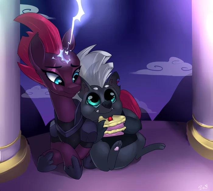 Evening - Art, My little pony, PonyArt, Tempest shadow, Grubber