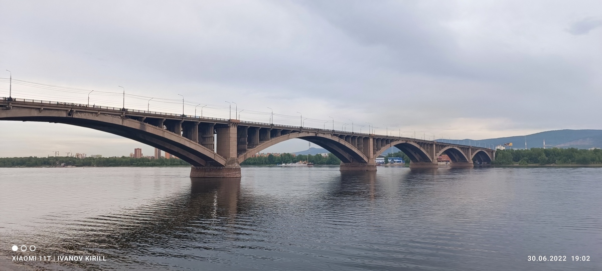 Мосты в красноярске через енисей названия и фото