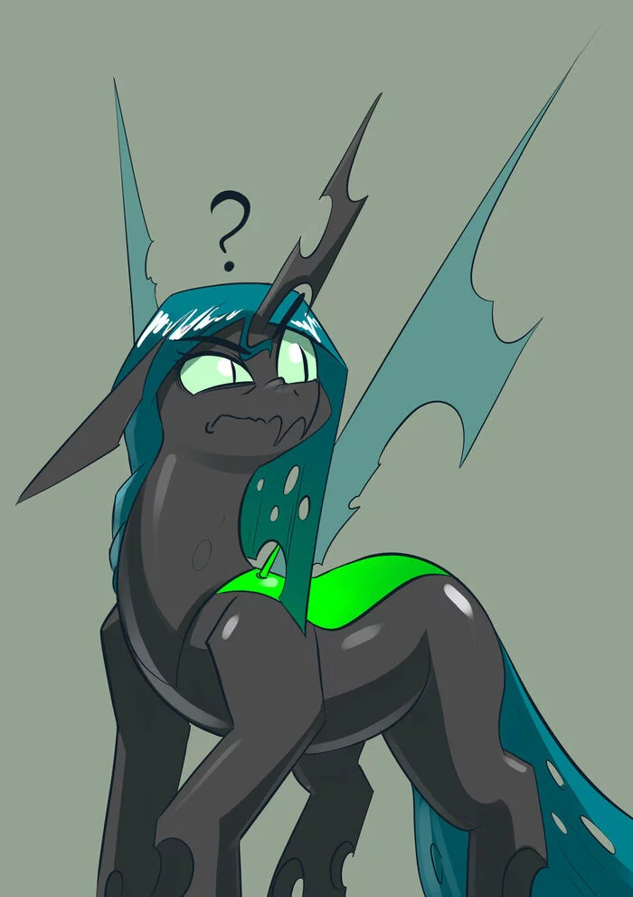 Растерянный жук - My Little Pony, PonyArt, Queen Chrysalis, Underpable