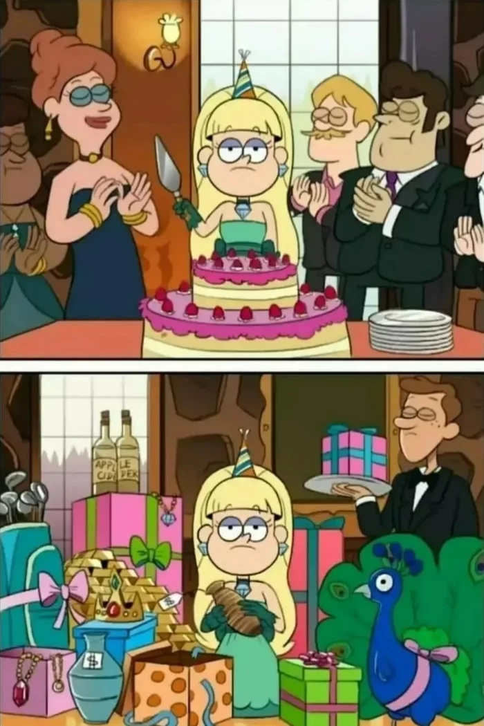 Birthday story - Gravity Falls, Dipper Pines, Mabel Pines, Pacifica Northwest, День рождения, Длиннопост