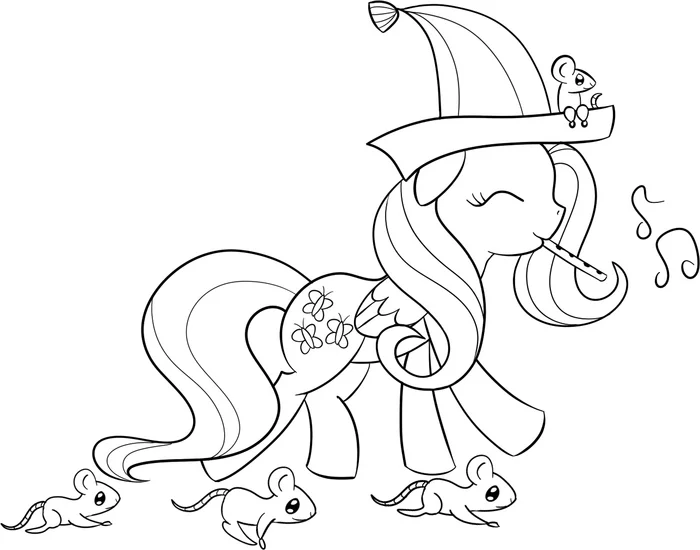 Ponyville Pied Piper - My little pony, Fluttershy, Hamelin Pied Piper