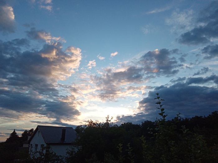 Закат на даче