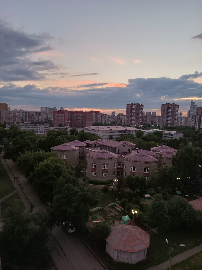 Красивый закат Закат, Город, Красноярск, Длиннопост