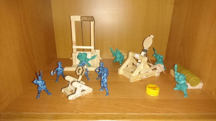 Настольная артиллерия Требушет, Гильотина, Battlefield, Модели