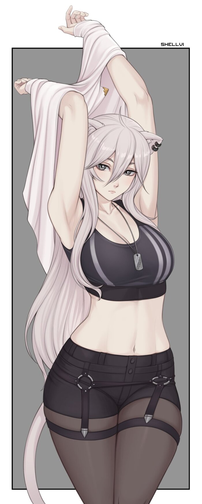 Shishiro Botan , Anime Art, Hololive, Shishiro Botan, Virtual YouTuber, Animal Ears, Shellvi, 