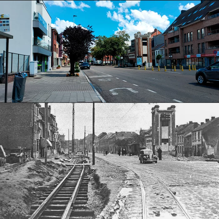 Was/became - My, Old photo, Comparison, It Was-It Was, Belgium, Longpost