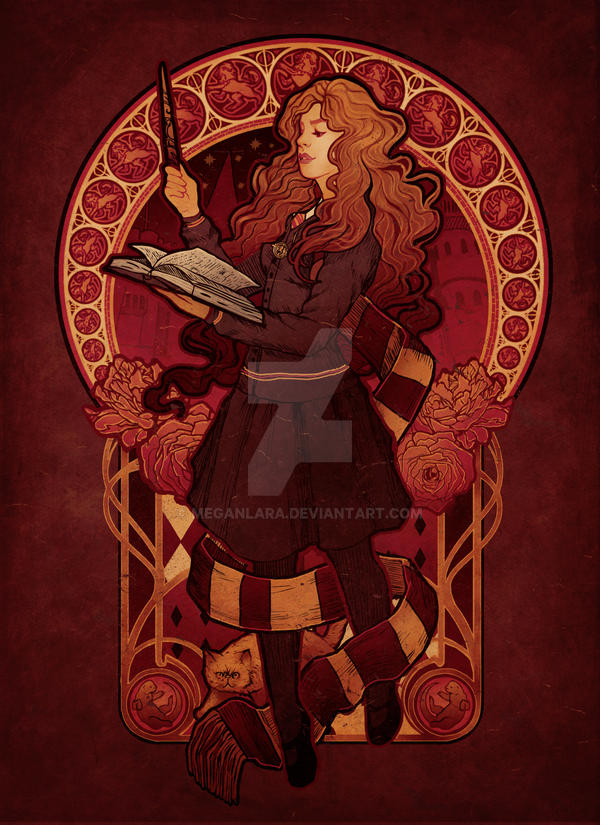 Art Nouveau - Art, Modern Art, Modern, Art Nouveau, Severus Snape, Hermione, Luna Lovegood, Longpost