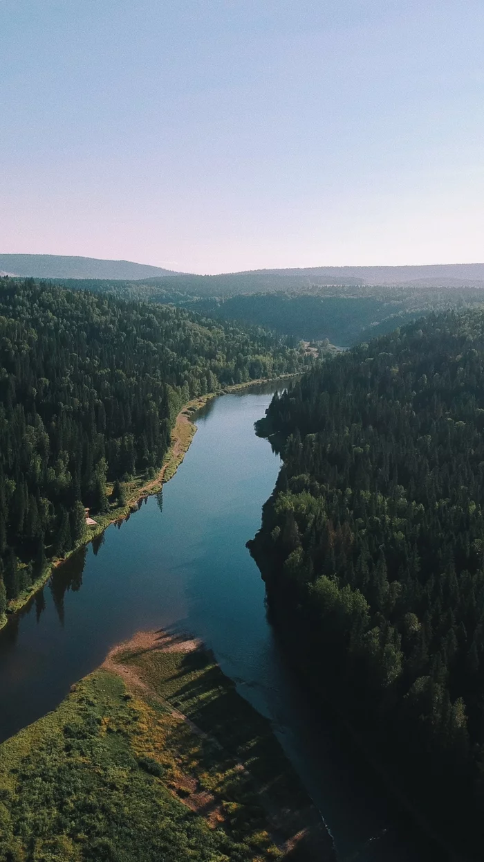 Usva river - My, River, Ural, Usva, Fog, Nature, Travels, Dji, DJI Spark, Lightroom, Aerial photography, Longpost