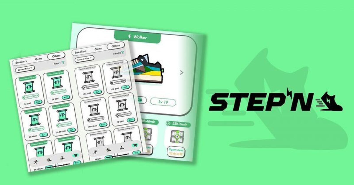 Stepn market guide. Stepn игра. Stepn Mystery Box. Плакат stepn. Stepn лого.