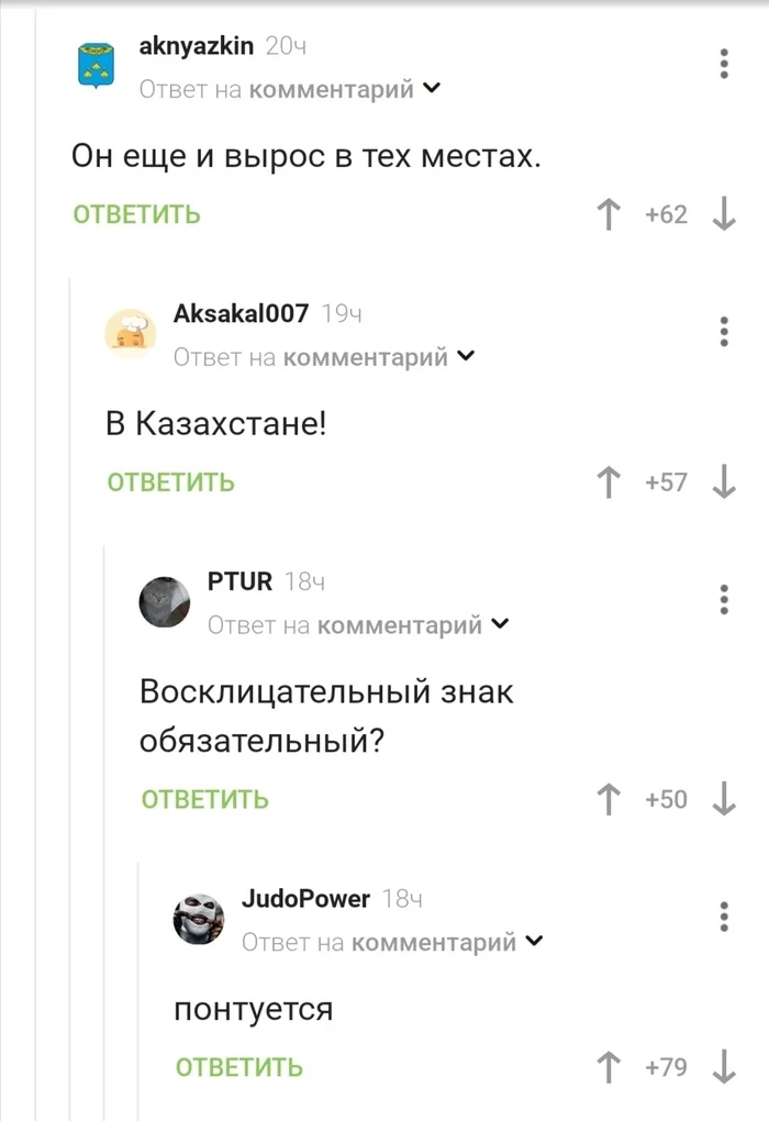 Kazakhs even show off in comments - Kazakhs, Show off, Comments, Screenshot, Comments on Peekaboo