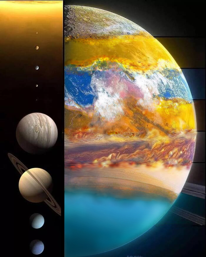 Reply to the post Collage of the solar system - My, Astronomy, solar system, Collage, Reply to post